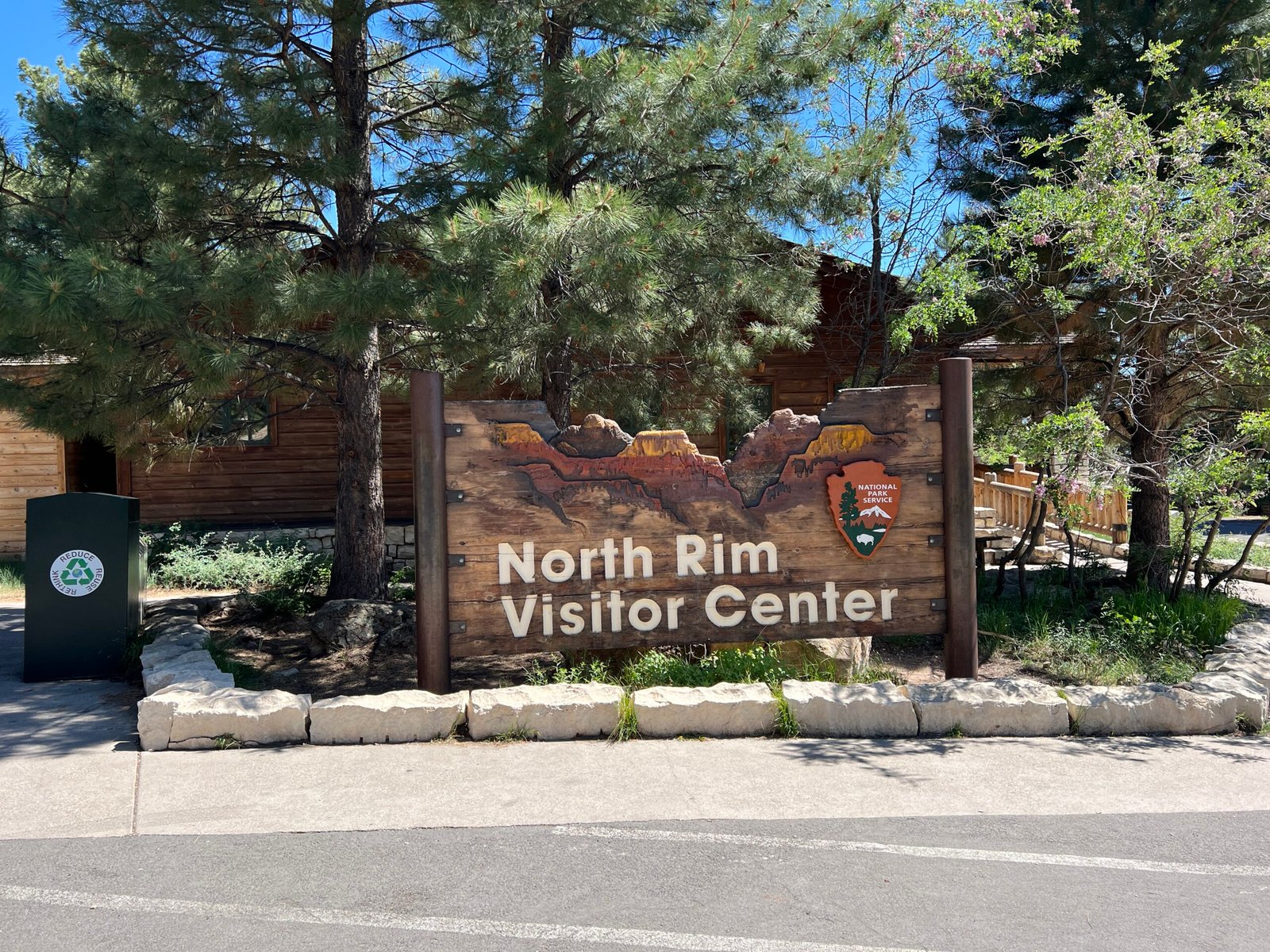 North Rim Visitor Center Sign