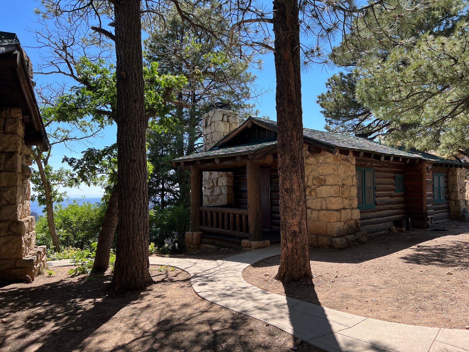 Cabins along Grand Canyon's North Rim.