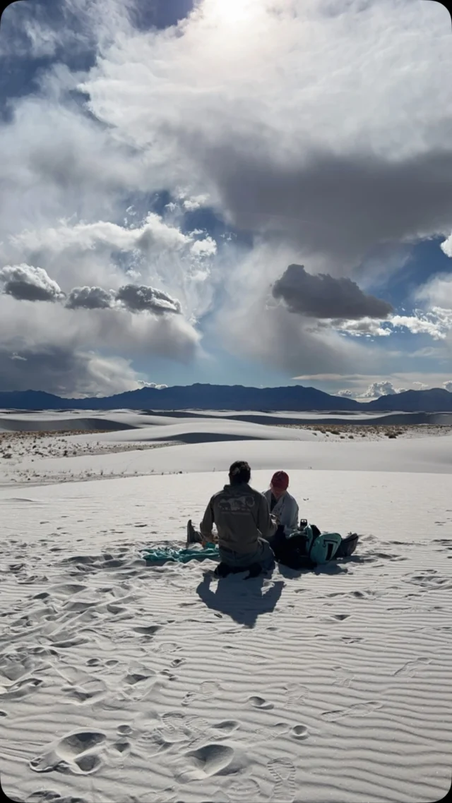 Enjoying the day at White Sands. Nebula’s 3rd national park! Love showing her new places #rvliving #rvtravel #travel #whitesands #nationalparks #newmexico